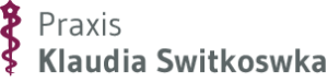 Schriftzug Praxis Klaudia Switkowska